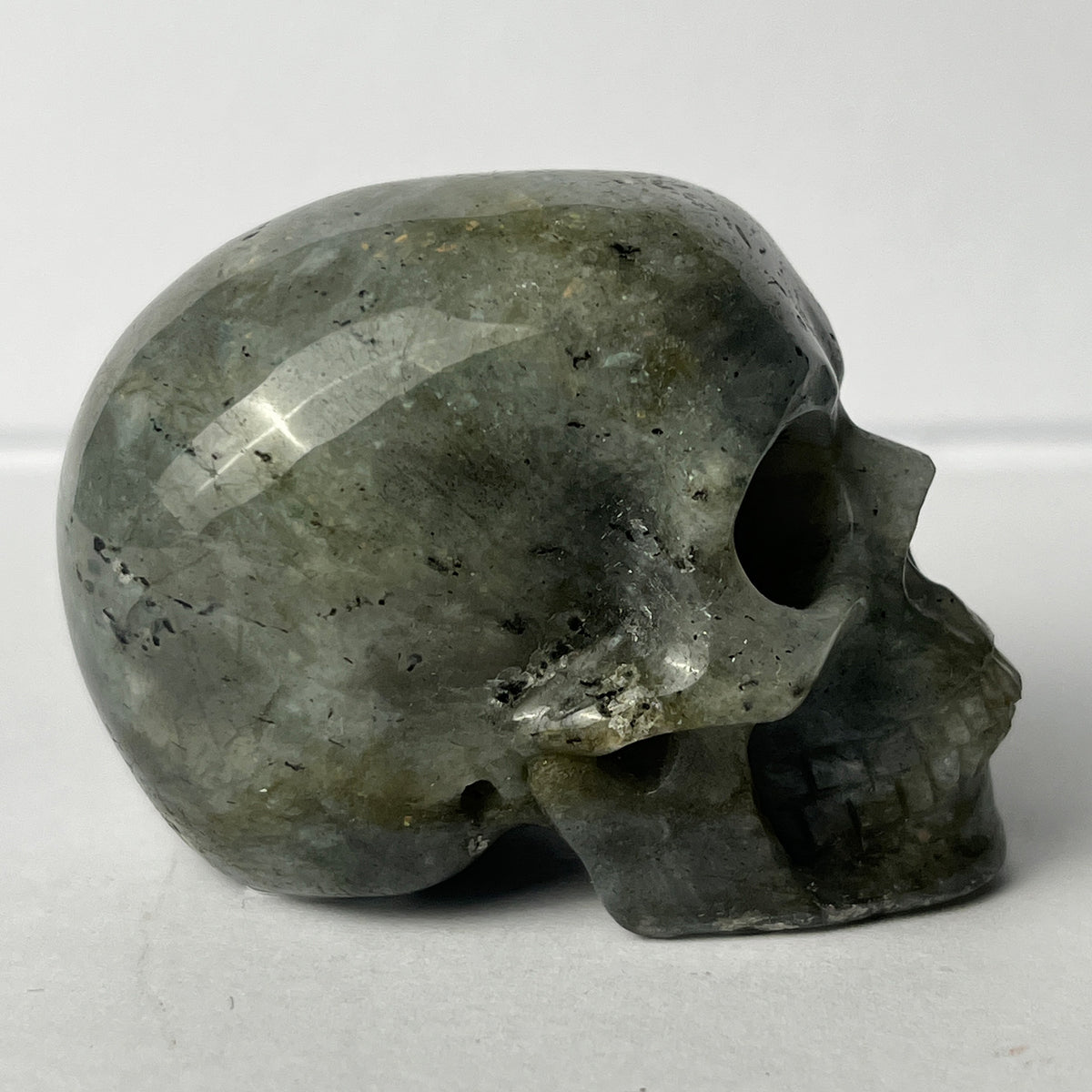 2" Grey Labradorite Crystal Skull - Pattern E