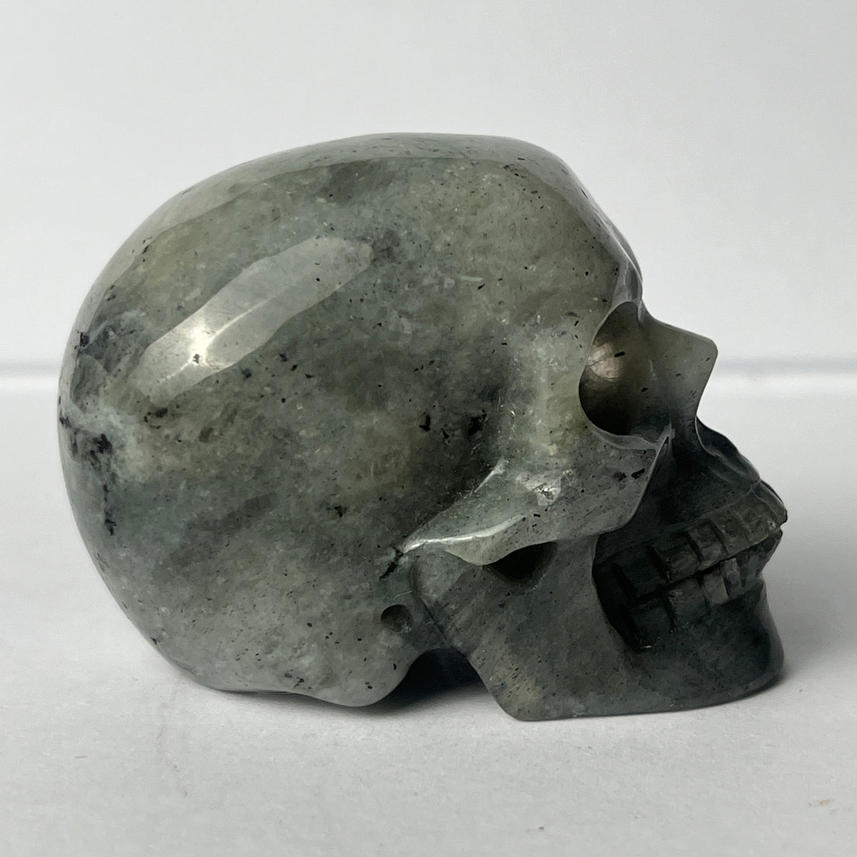 2" Grey Labradorite Crystal Skull - Pattern G
