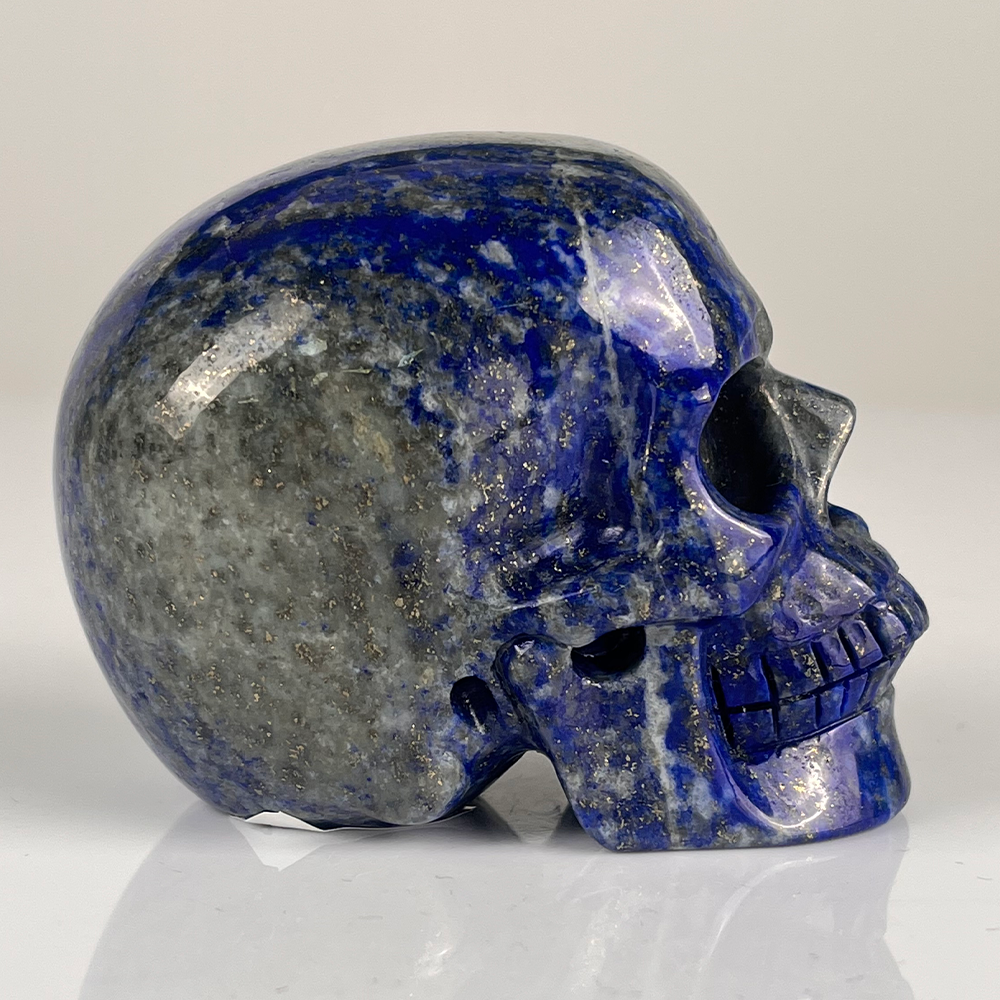 3" Lapis Lazuli Crystal Skull – Pattern E