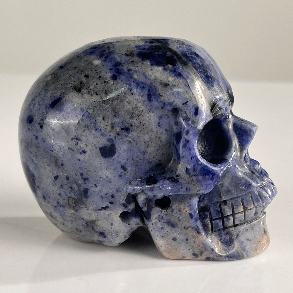 3" Sodalite Crystal Skull – Pattern G