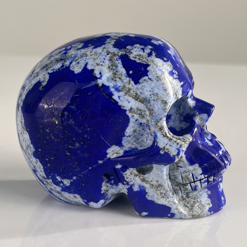 3" Lapis Lazuli Crystal Skull – Pattern H