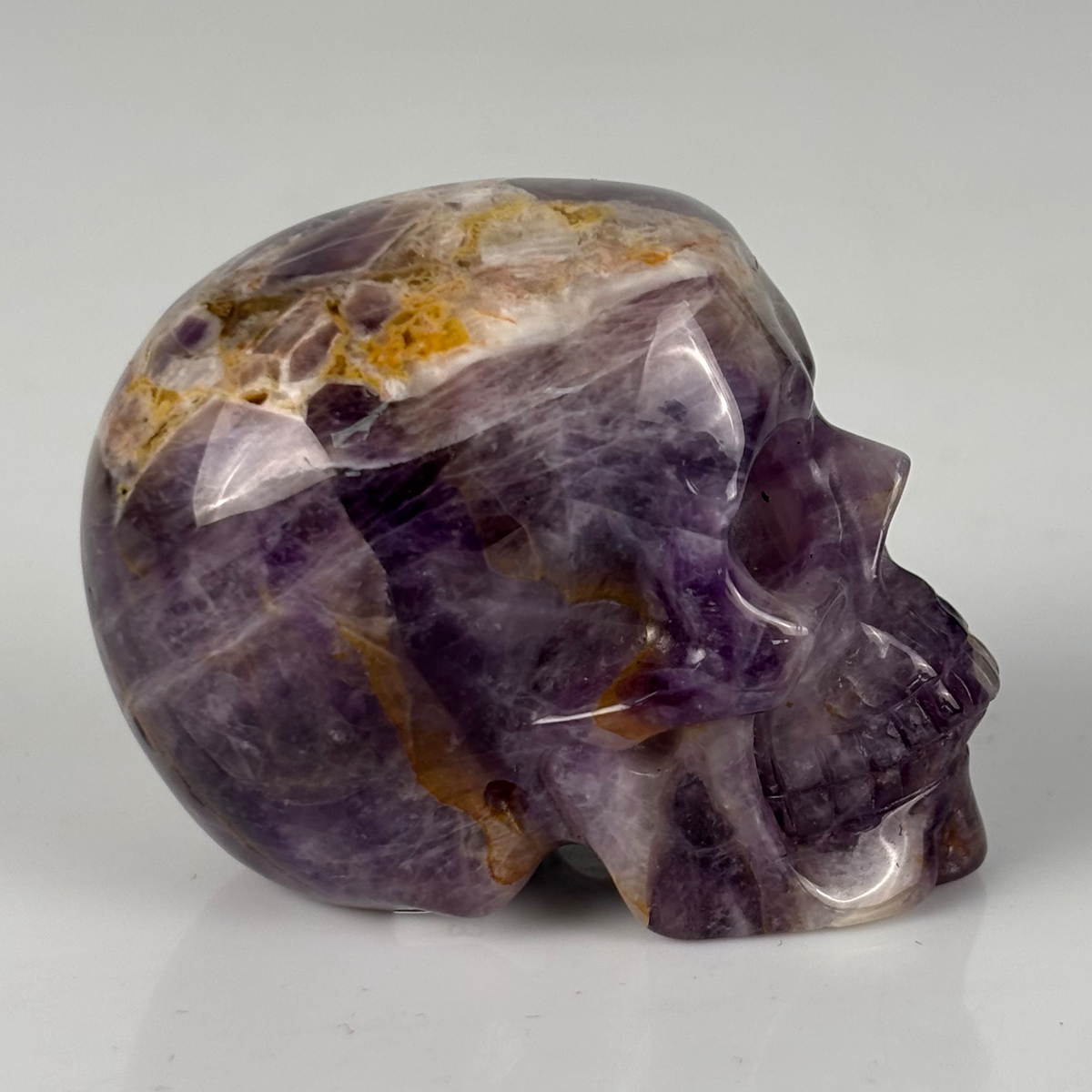 2" Dream Amethyst Crystal Skull - Pattern I