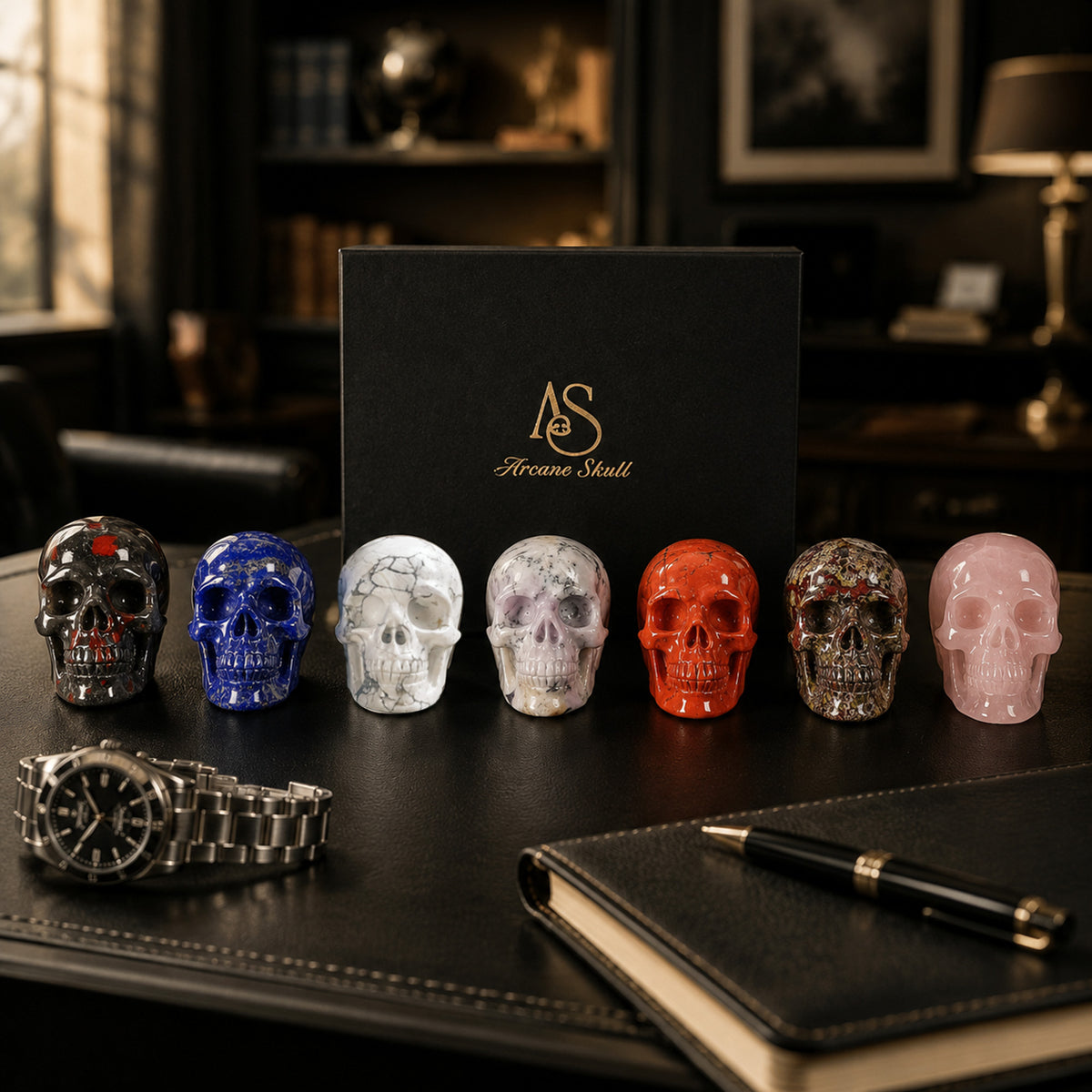 2" Crystal Skull Collection-Paterrn E