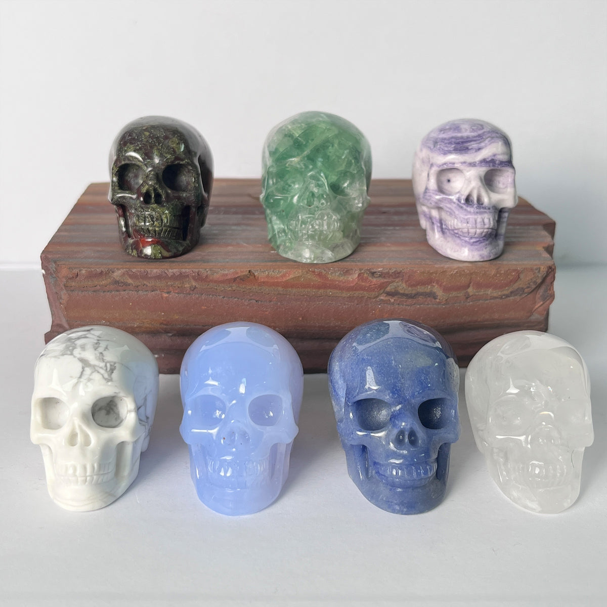 1.75" Crystal Skull Collection - Paterrn C