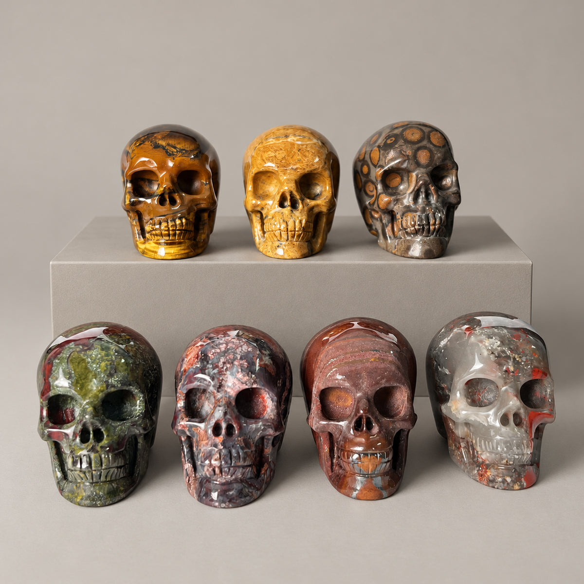 1.75" Crystal Skull Collection - Paterrn D