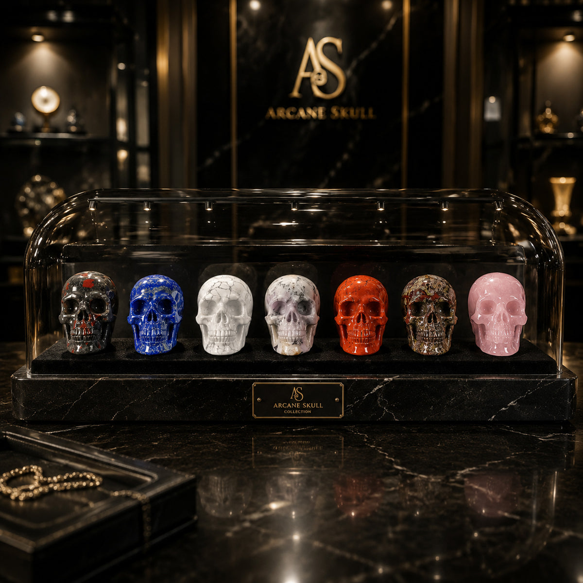 2" Crystal Skull Collection-Paterrn E