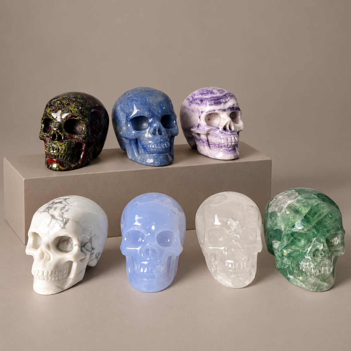1.75" Crystal Skull Collection - Paterrn C