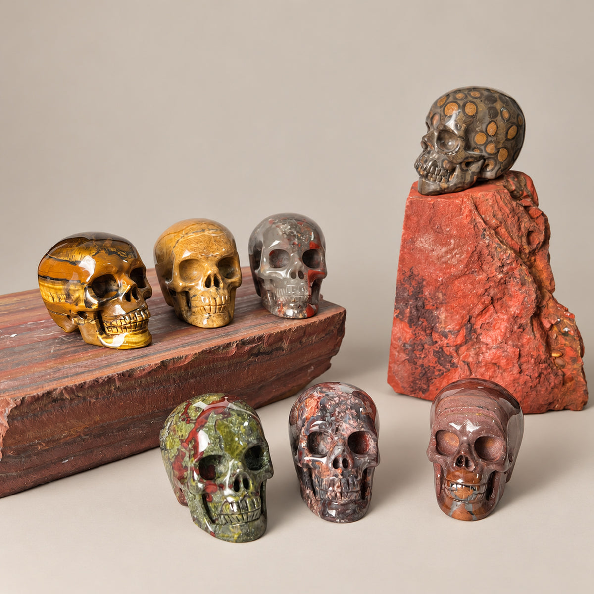1.75" Crystal Skull Collection - Paterrn D