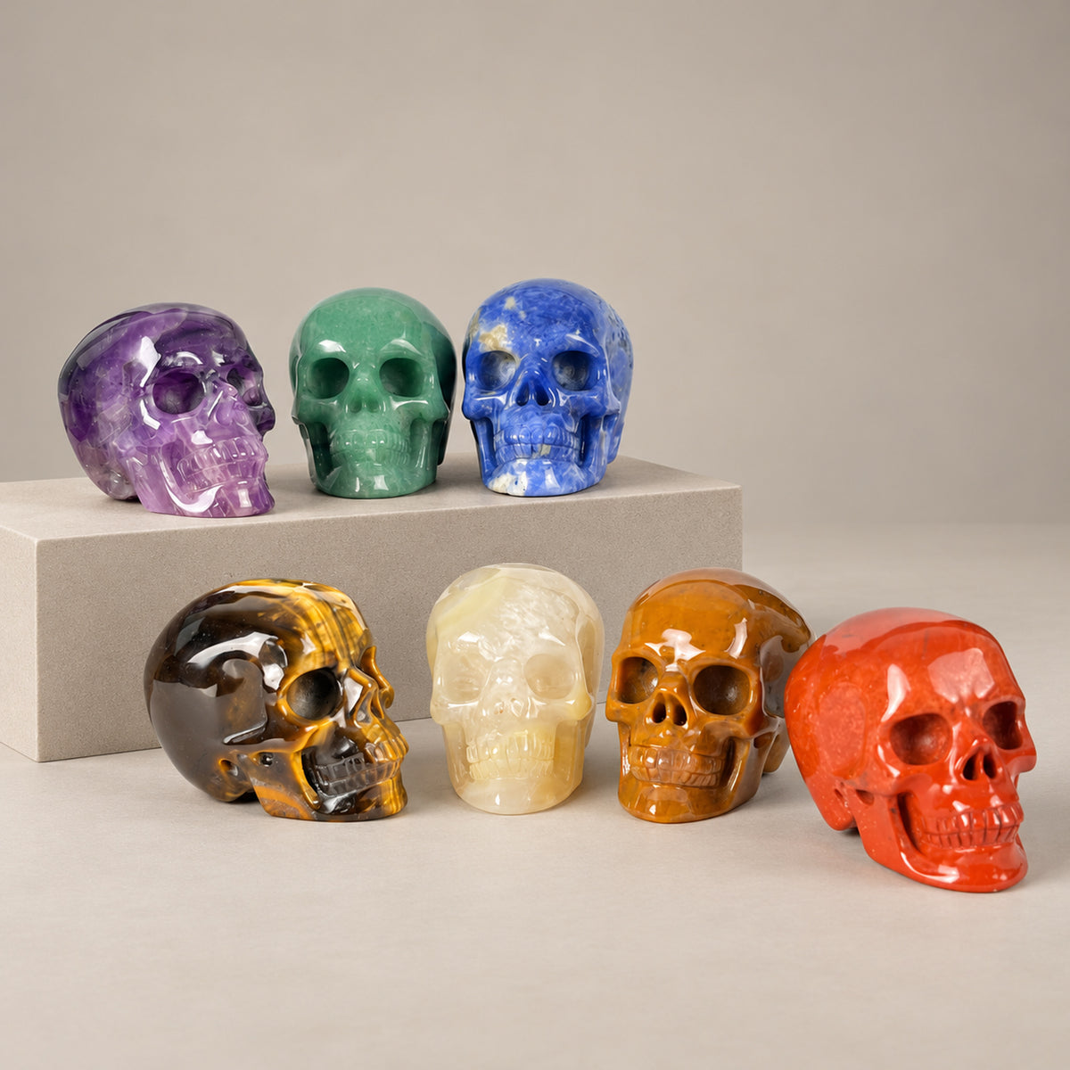 1.75" Crystal Skull Collection - Paterrn A