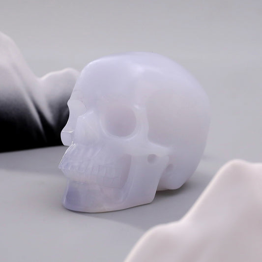 3 Inch Blue Chalcedony Crystal Skull