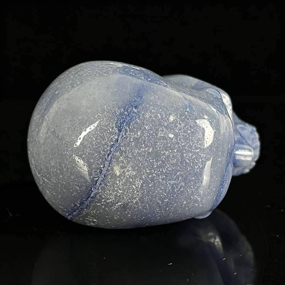 2 Zoll großer blauer Aventurin-Kristallschädel – Mini-Kristallschädel