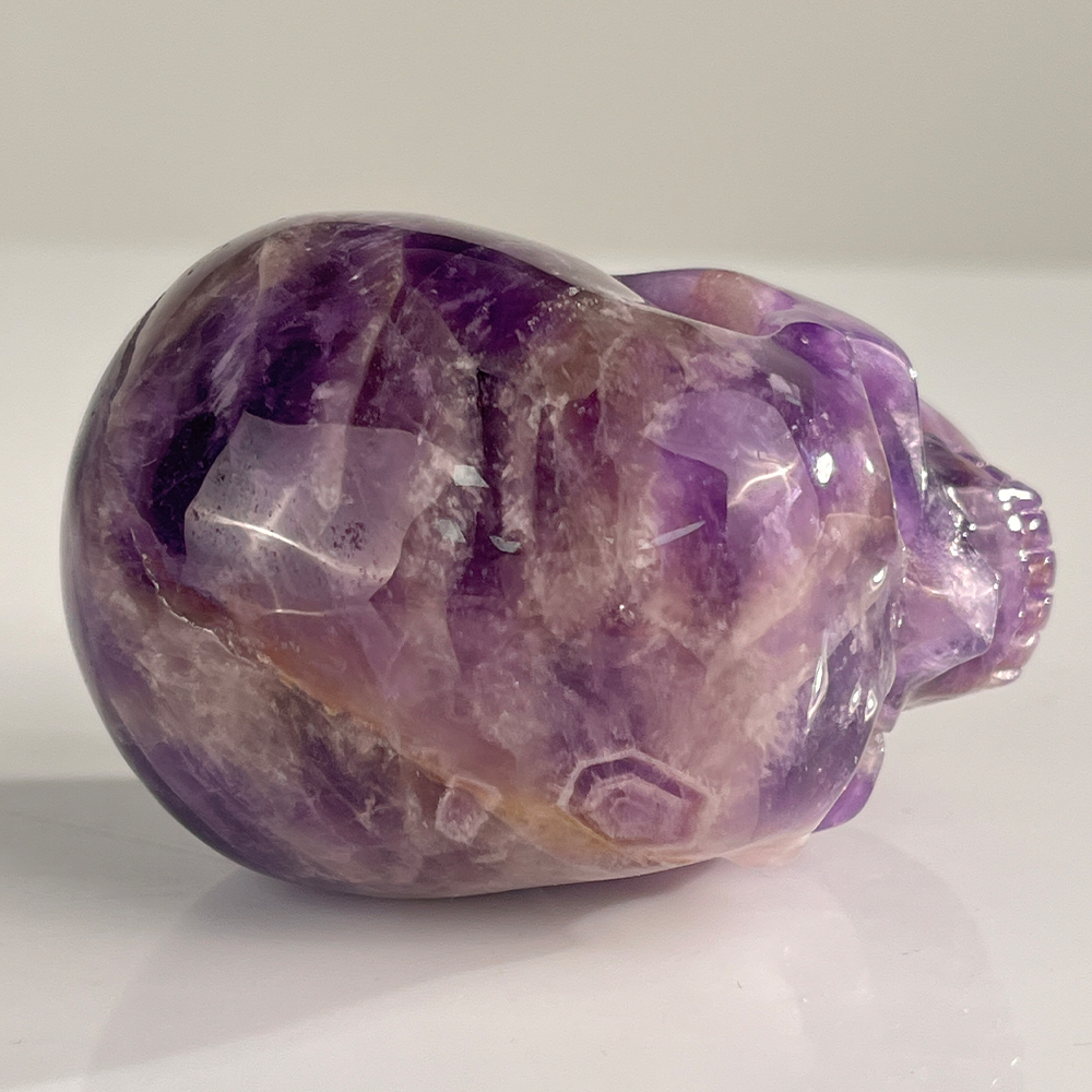 3 Inch Dream Amethyst Crystal Skull – Hand Carved Healing Stone