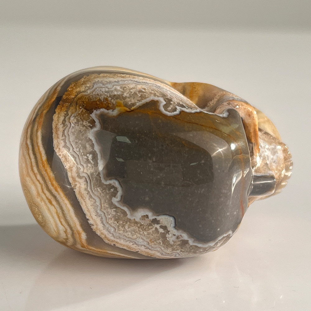 2 Inch Red Crazy Lace Agate Crystal Skull – Mini Gemstone Skull