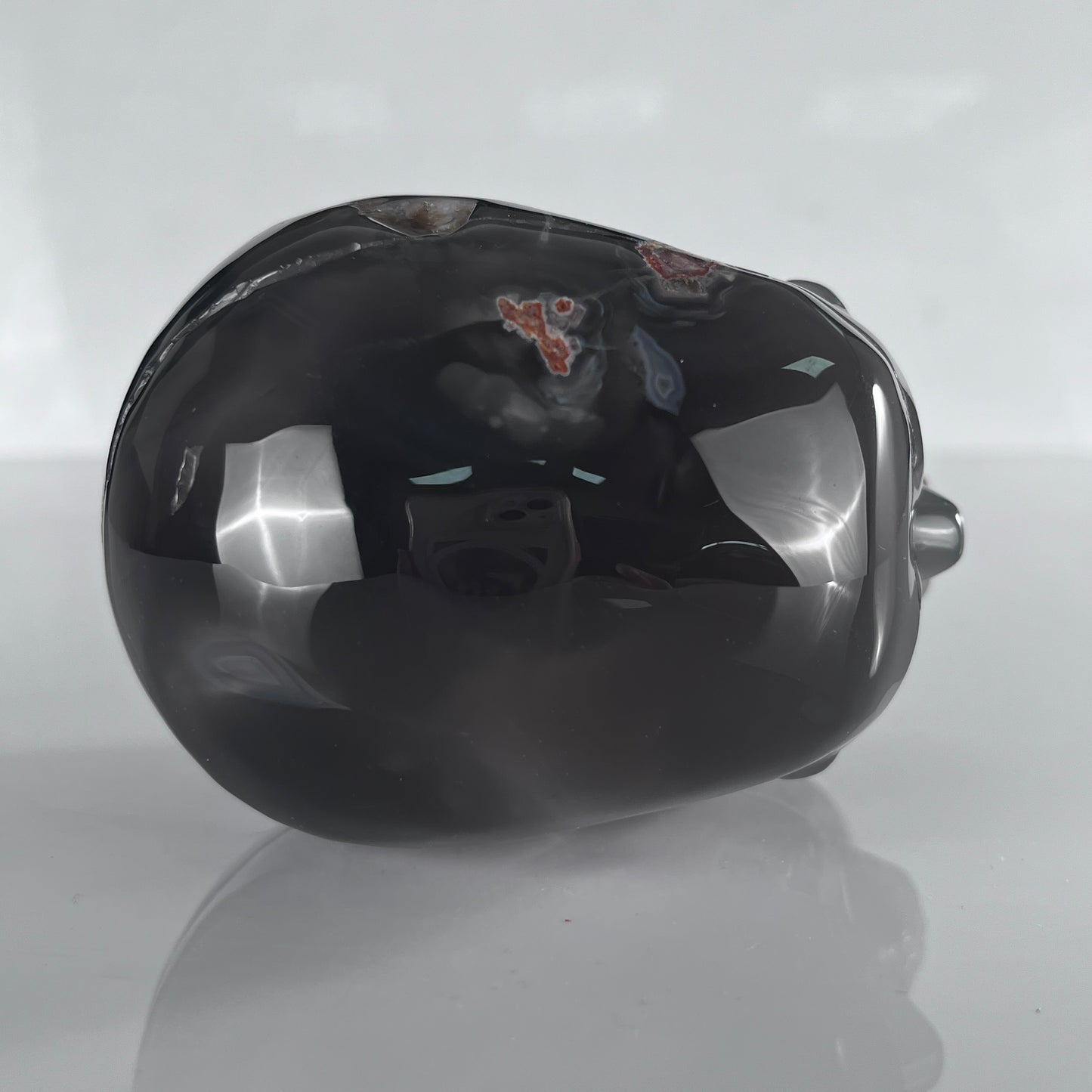 4.5" Volcanic Agate Crystal Skull