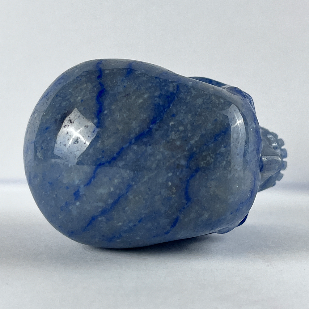 2 Zoll großer blauer Aventurin-Kristallschädel – Mini-Kristallschädel