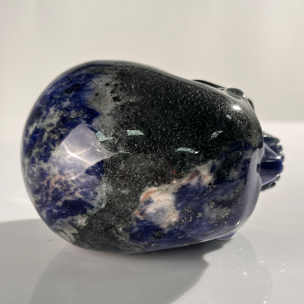 4.5" Sodalite Crystal Skull – Pattern E
