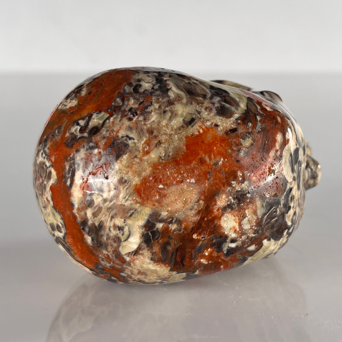 3" Money Agate Crystal Skull - Pattern B