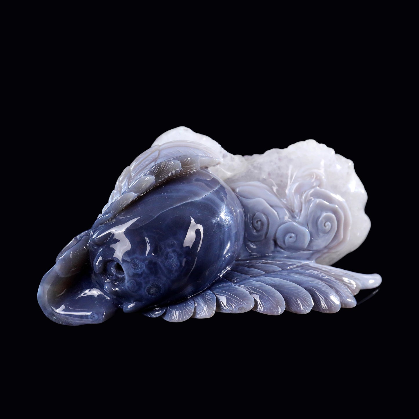 ‘Valkyrie’s Crest’ - Winged Amethyst Geode Skull · Specimen No. 24