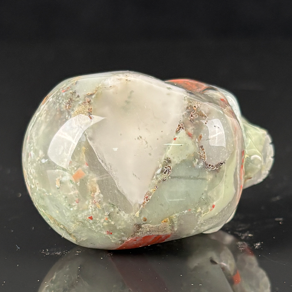 2 Inch African Bloodstone Crystal Skull – Mini Gemstone Skull
