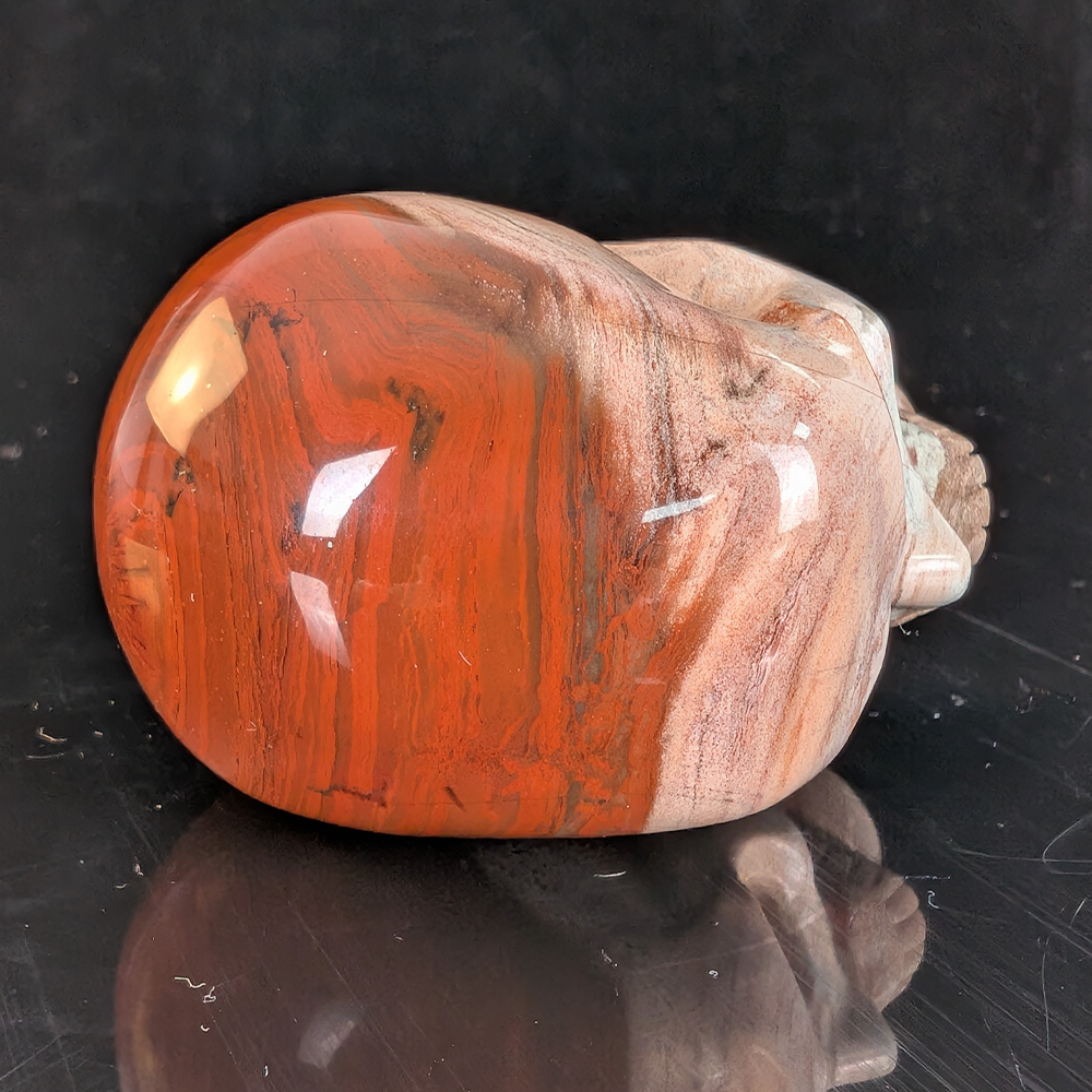 2-inch Red Jasper skull sculpture