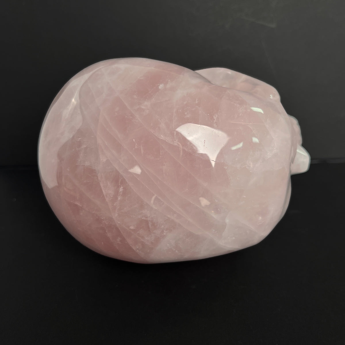 6" Rose Quartz Crystal Skull