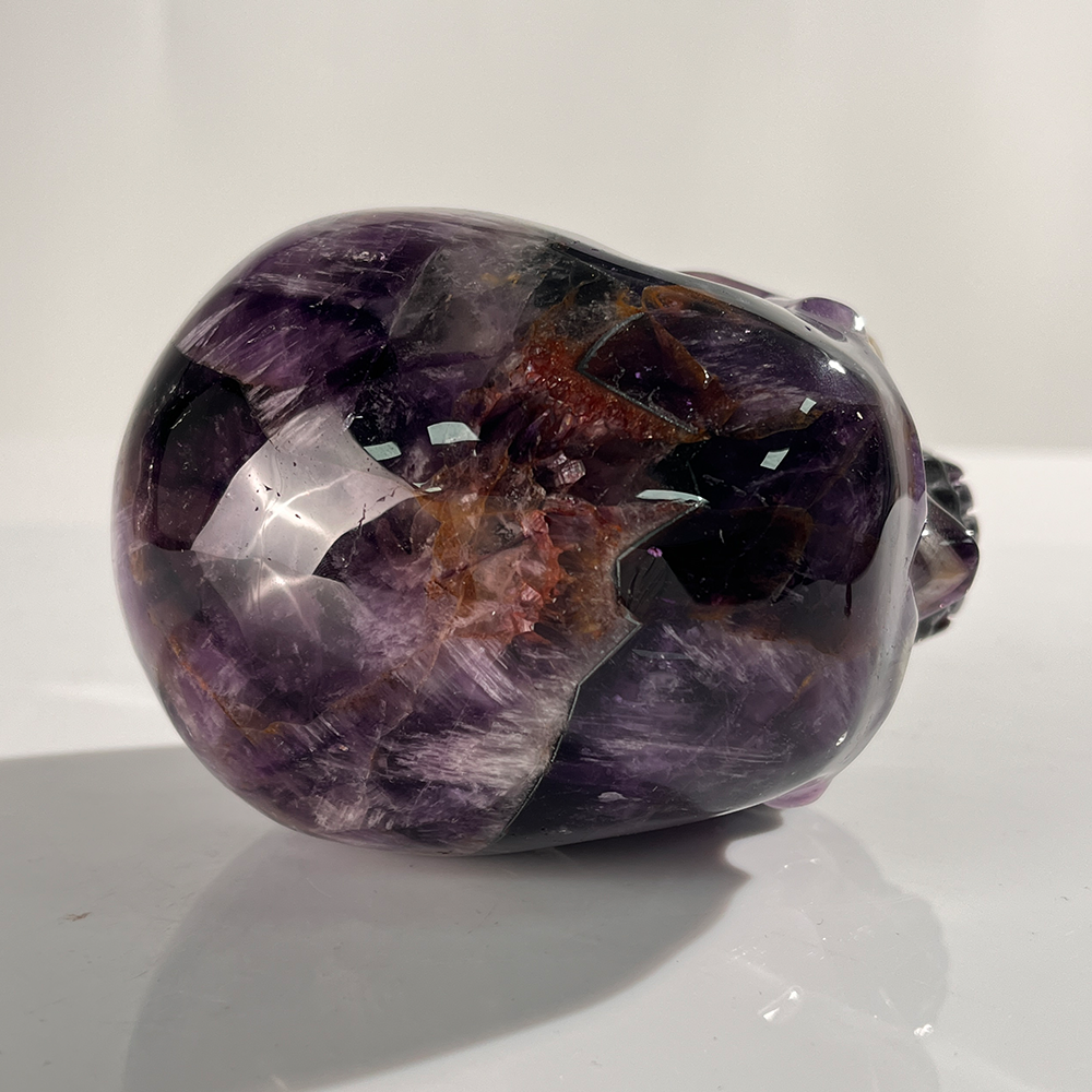 4.5 Inch Dream Amethyst Crystal Skull – Hand Carved Natural Gemstone