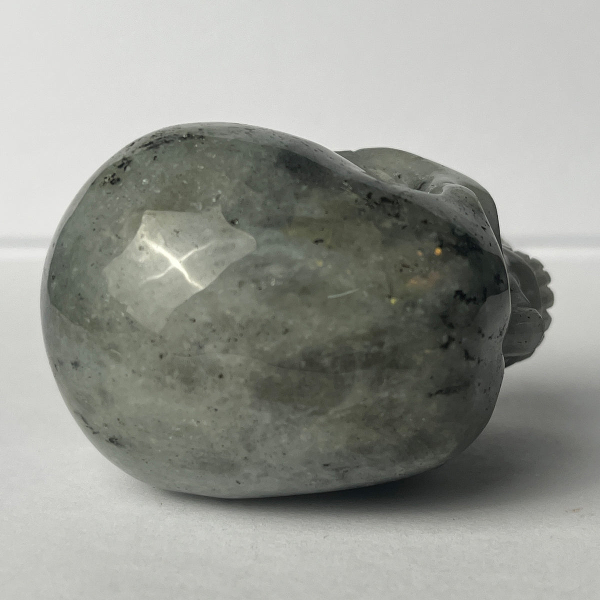 2" Grey Labradorite Crystal Skull - Pattern H