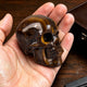 2" Tiger Eye Crystal Skull - Pattern A