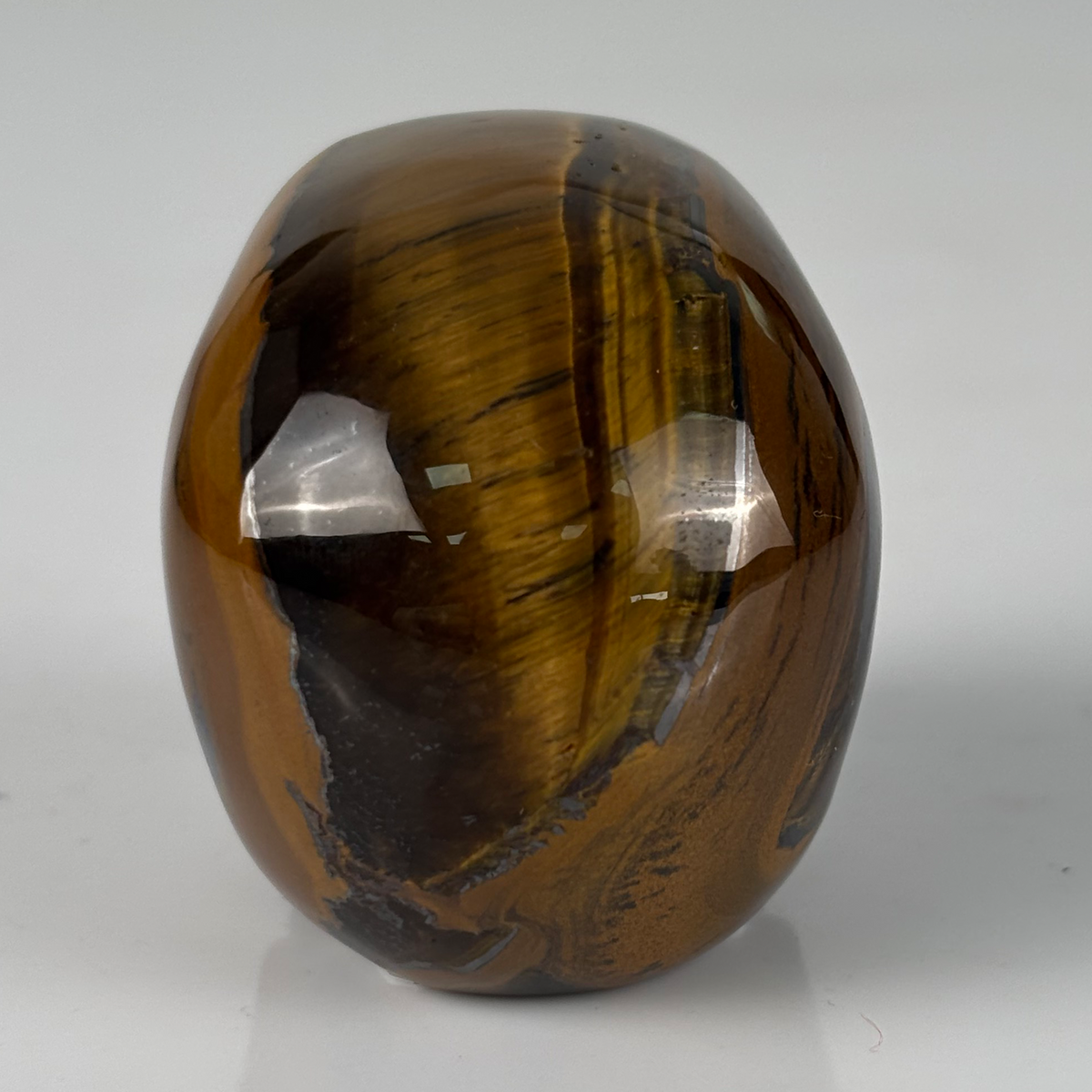 2" Tiger Eye Crystal Skull - Pattern B