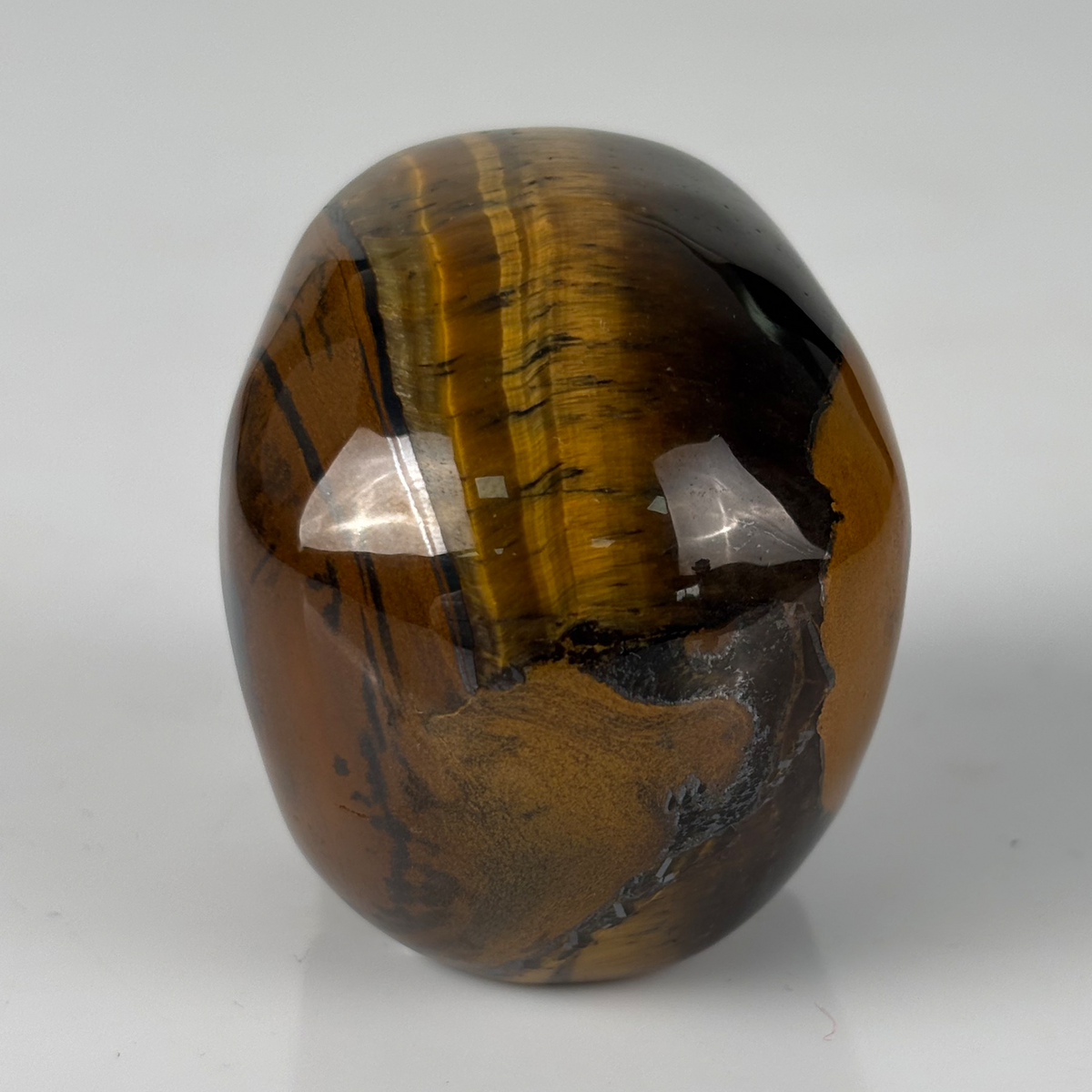 2" Tiger Eye Crystal Skull - Pattern C
