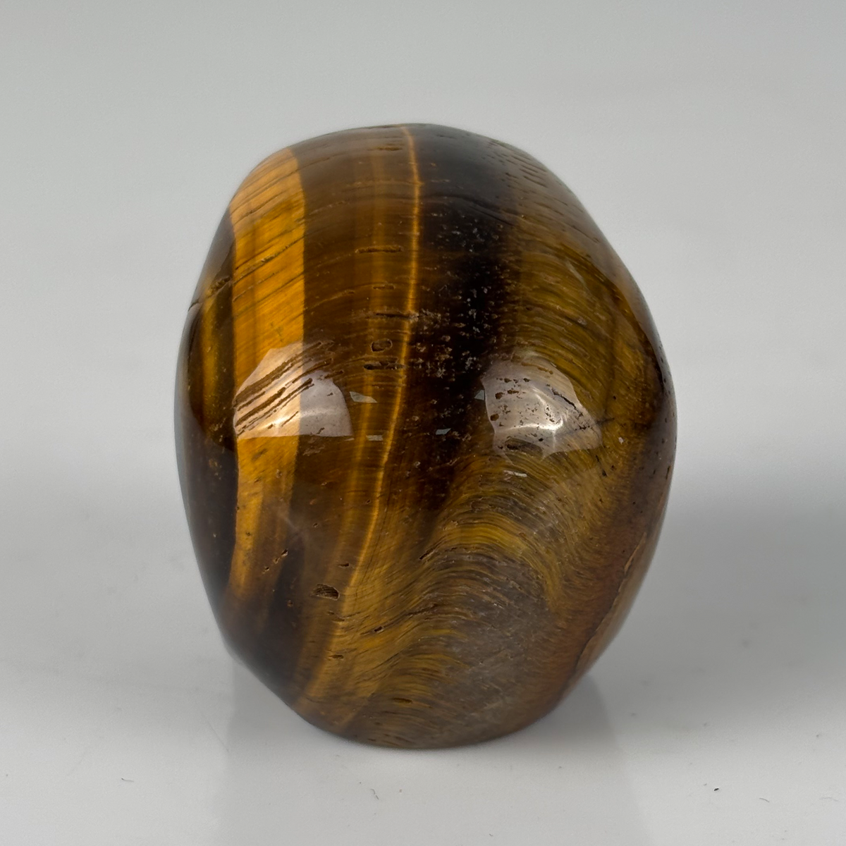 2" Tiger Eye Crystal Skull - Pattern D