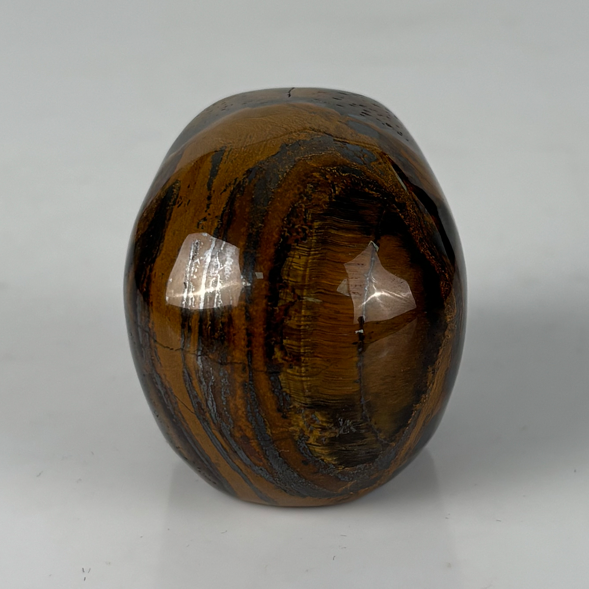 2" Tiger Eye Crystal Skull - Pattern F