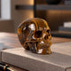 3" Tiger Eye Crystal Skull - Pattern A