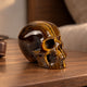 3" Tiger Eye Crystal Skull - Pattern D
