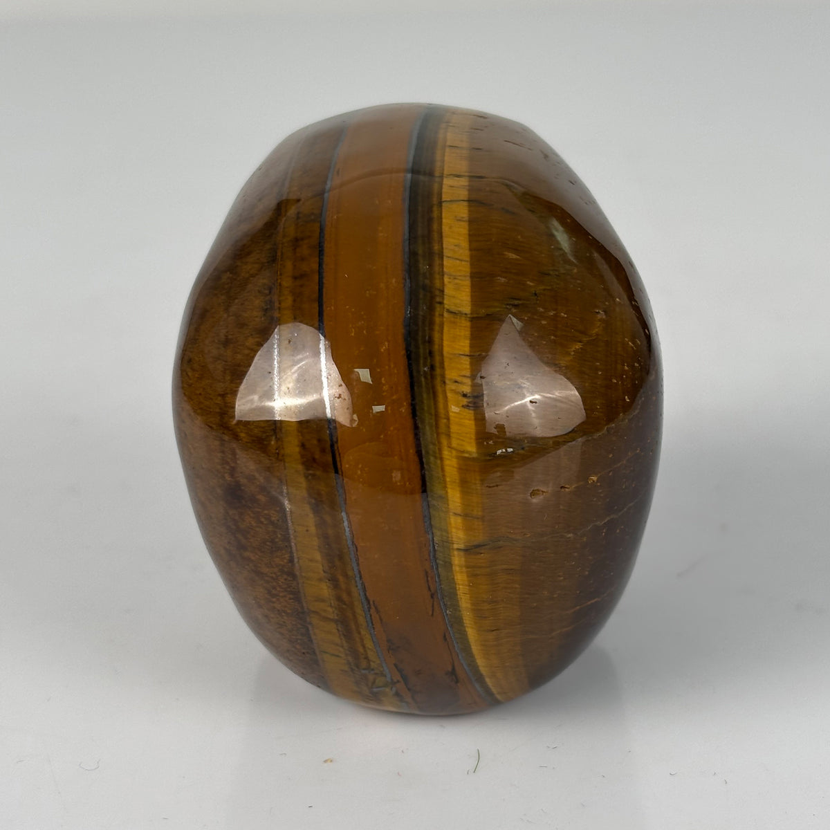 3" Tiger Eye Crystal Skull - Pattern F