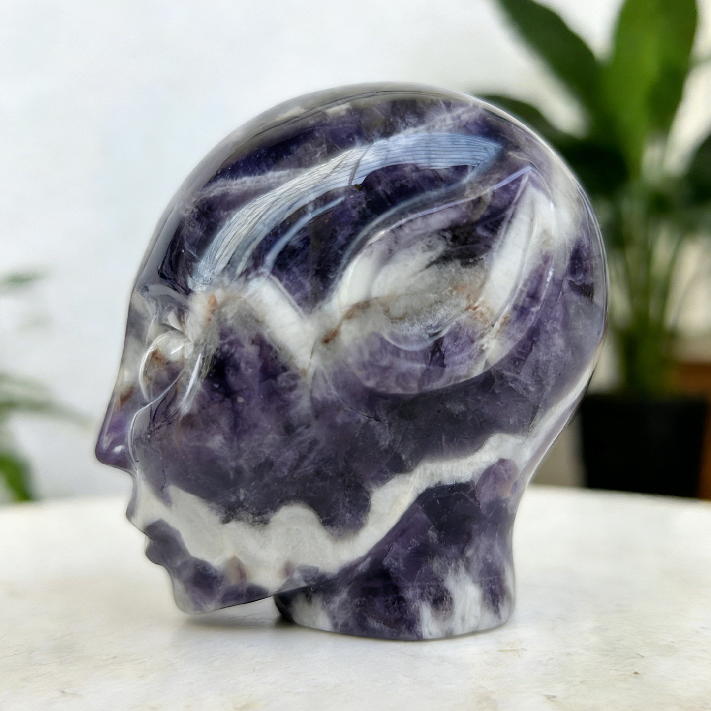 2 Inch Dream Amethyst Alien Crystal Skull