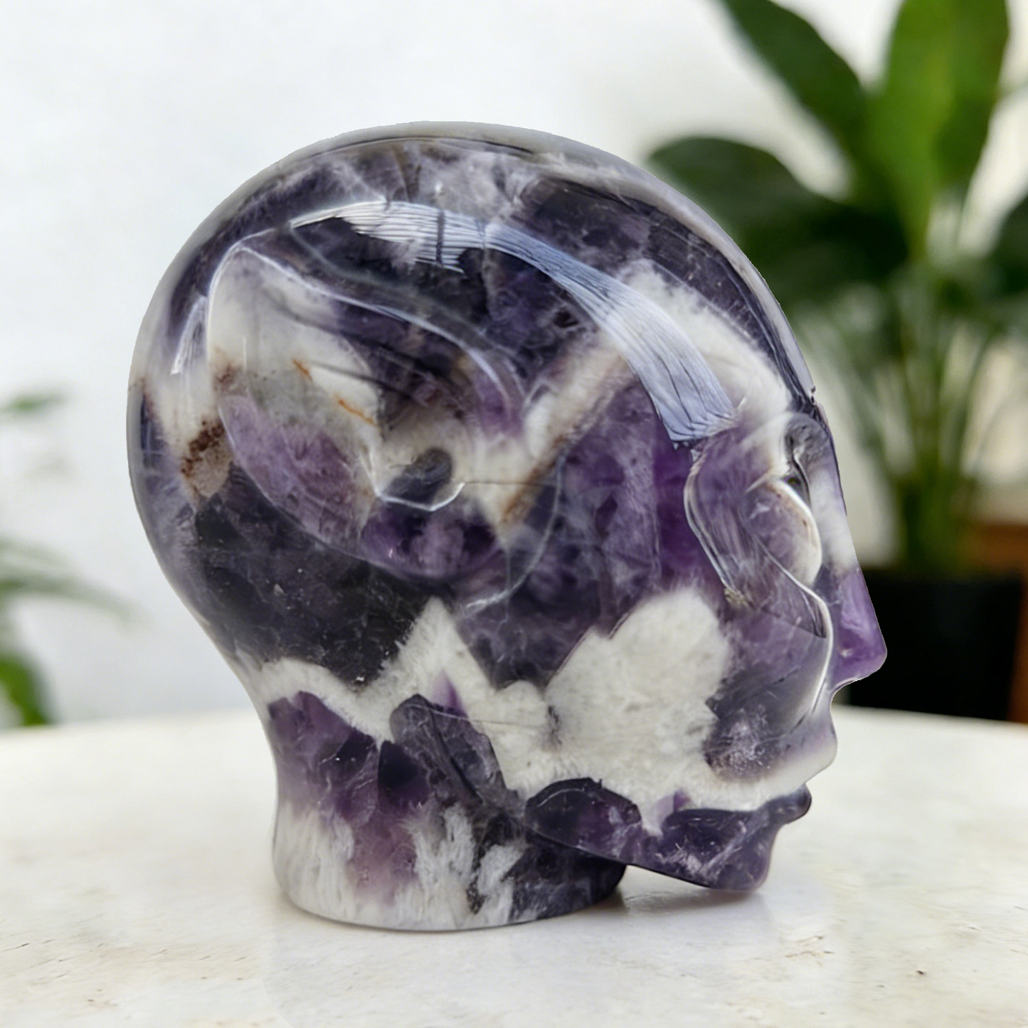 2 Inch Dream Amethyst Alien Crystal Skull