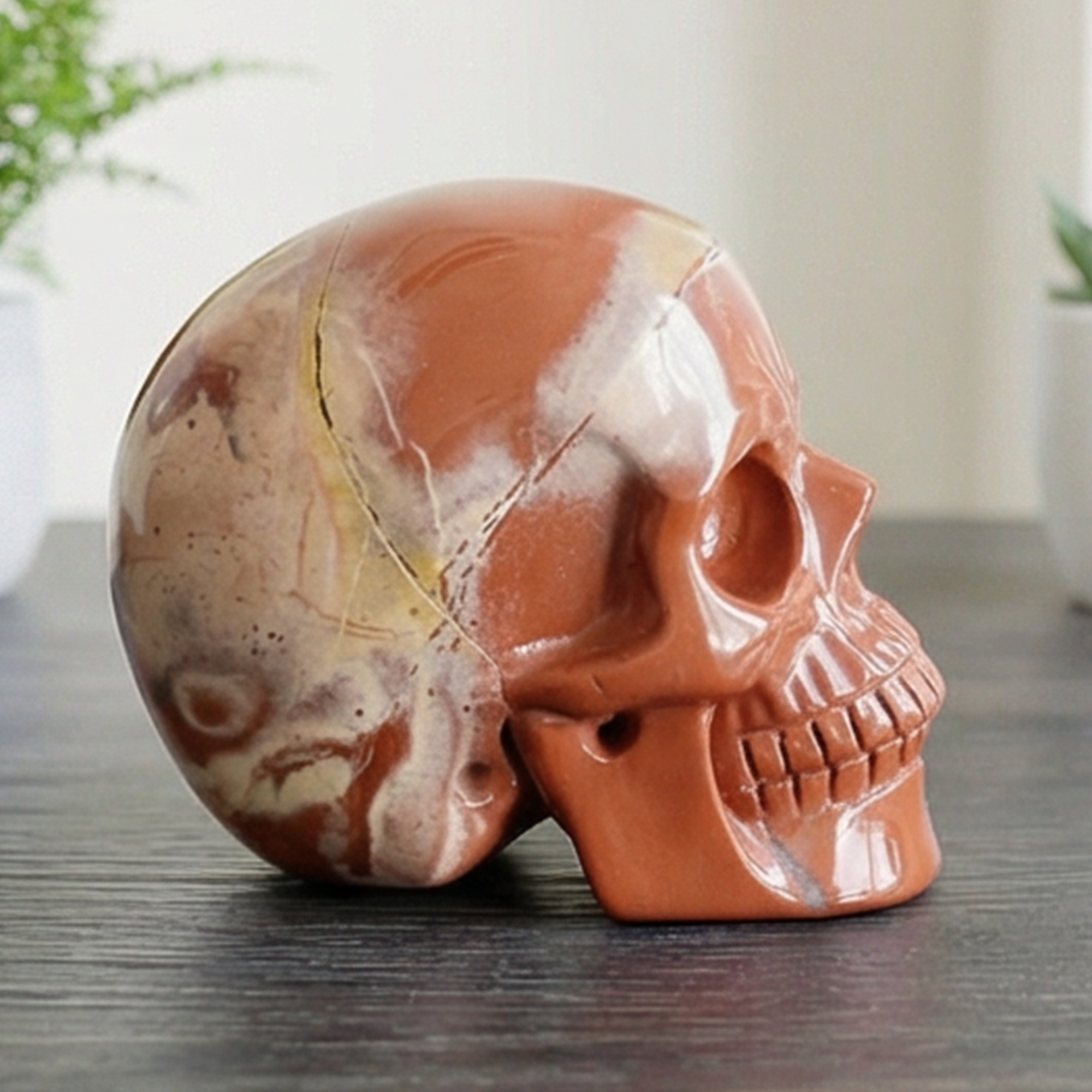 2 Inch Red Jasper Crystal Skull