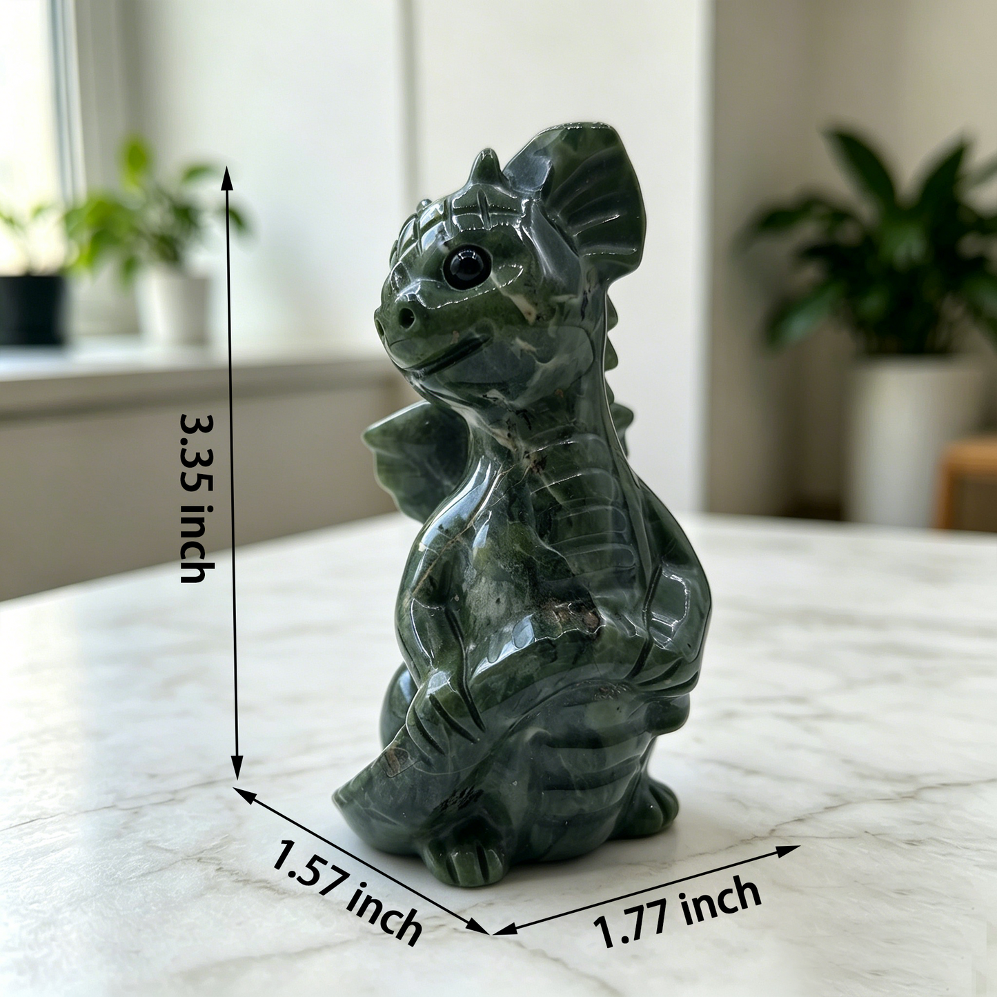 Jiulong Jade Flying Dragon Baby Jade - Natrual Jade Stone Carving