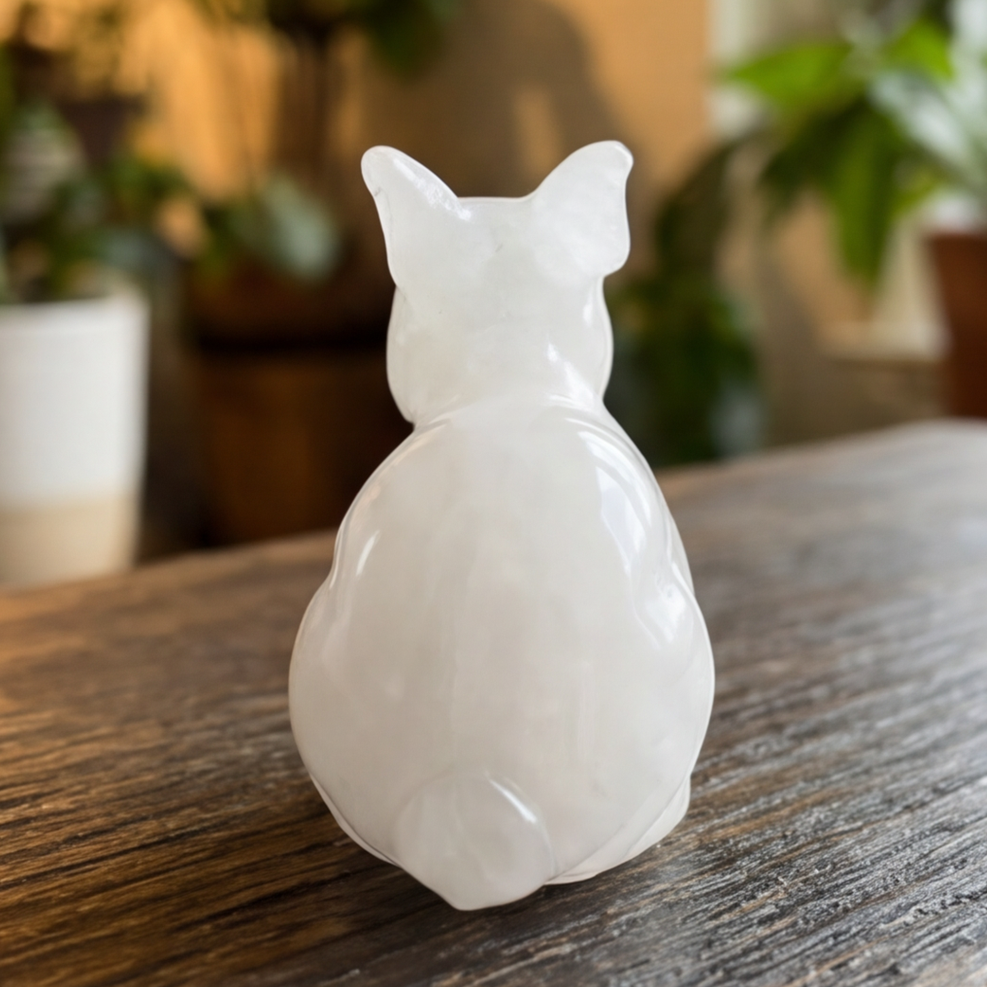 Angolan Quartz Rabbit Carving – Healing Crystal Animal