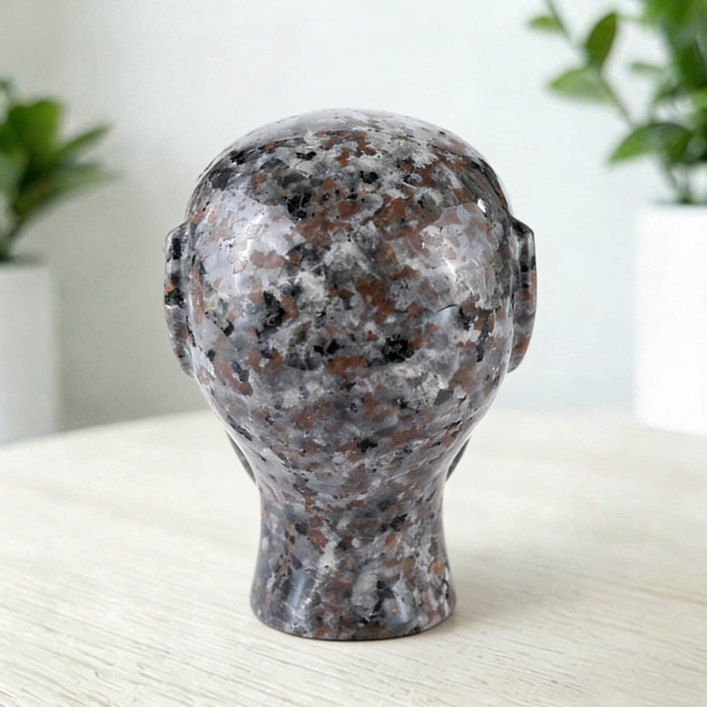 Crâne de cristal extraterrestre en pierre de feu de 5 cm – Mini crâne de cristal