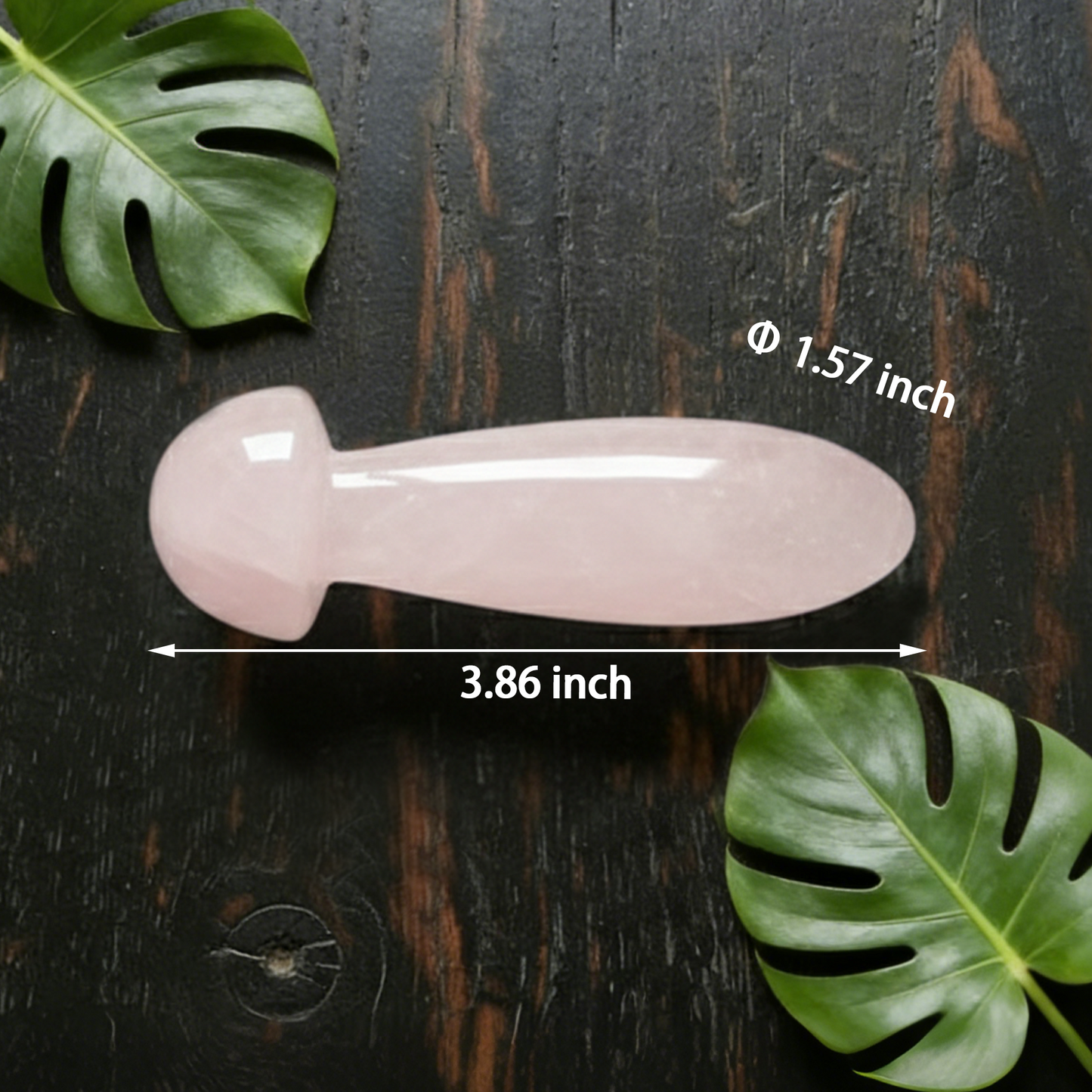 Rose Quartz Mushroom Acupressure Tool – Natural Healing Stone