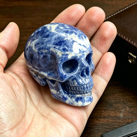 2 Inch Blue Lace Agate Crystal Skull – Mini Crystal Skull