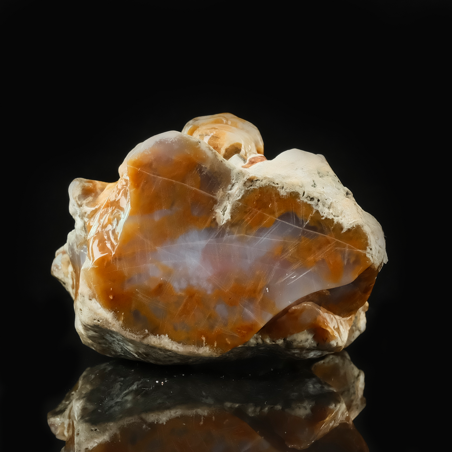 Yellow Chalcedony Lion Head Carving - Hand Carved Natural Stone