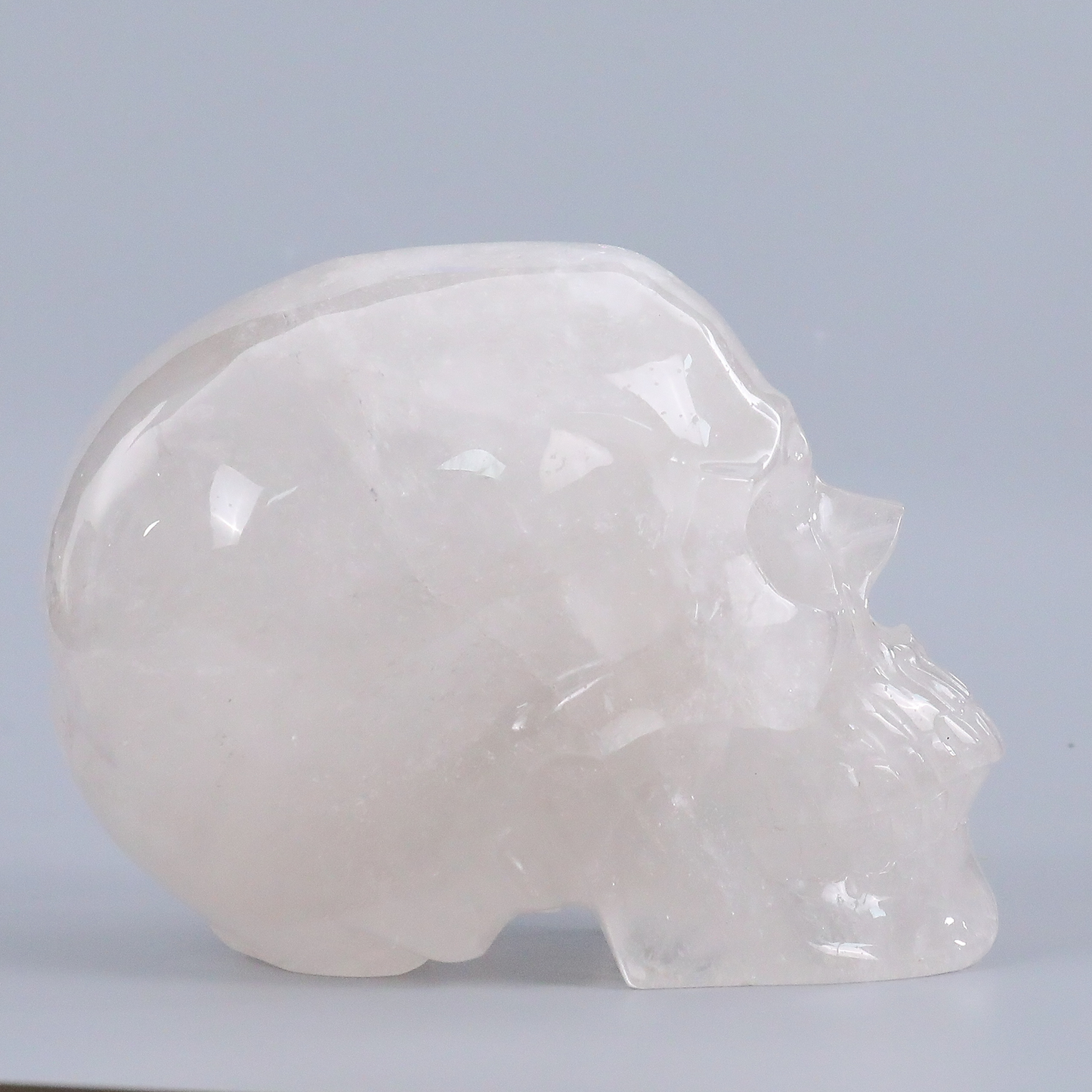 6.8 Inch Clear Quartz Crystal Skull