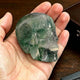 Main view of a 2-inch Fluorite human skull carving