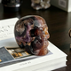 Main view of a 3-inch Fluorite human skull carving