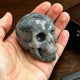 2 Inch Grey Labradorite Crystal Skull – Hand Carved Natural Stone