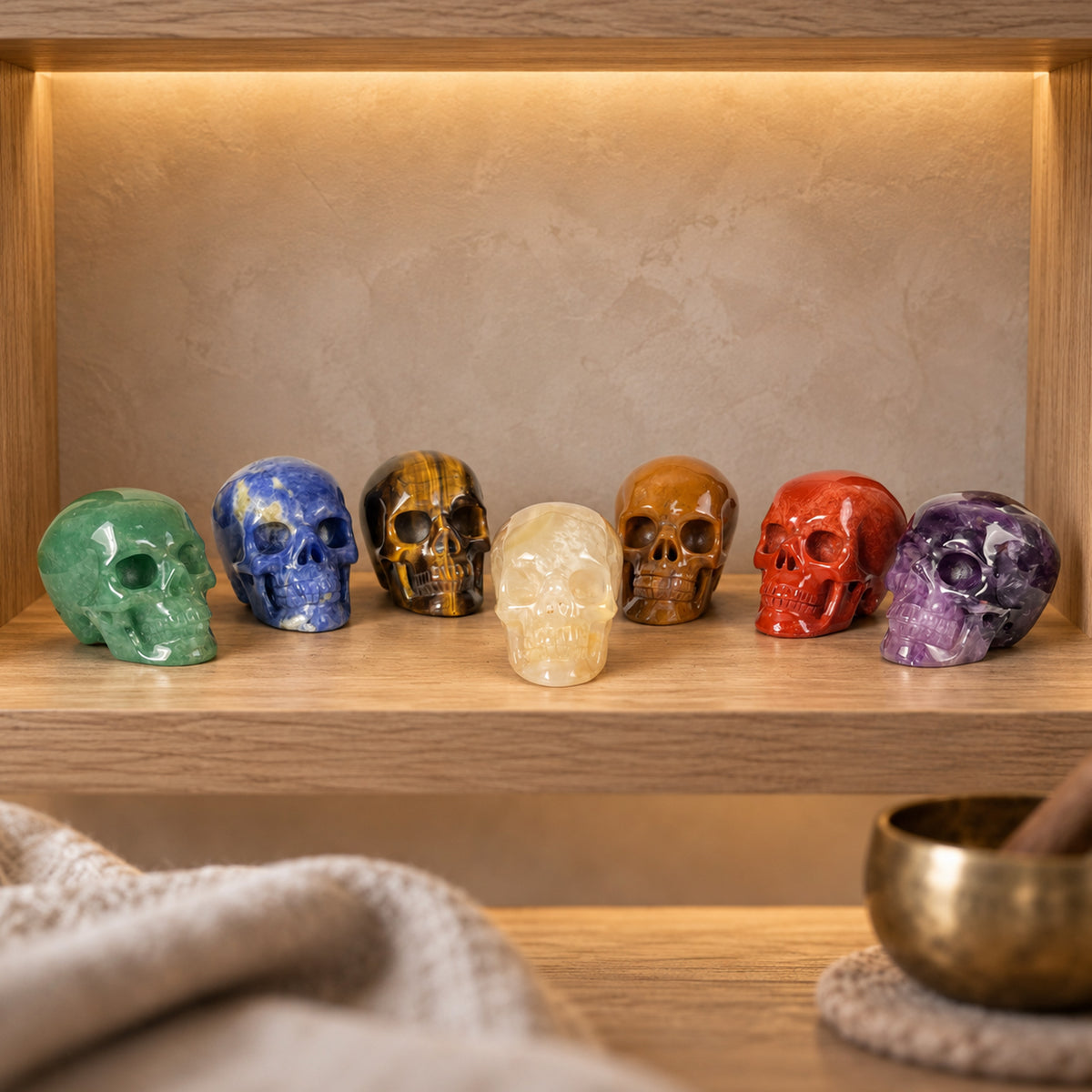 1.75" Crystal Skull Collection - Paterrn A