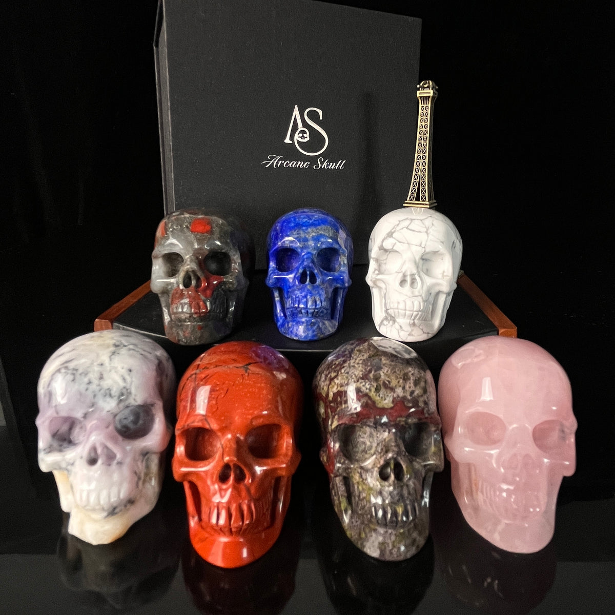 2" Crystal Skull Collection-Paterrn E